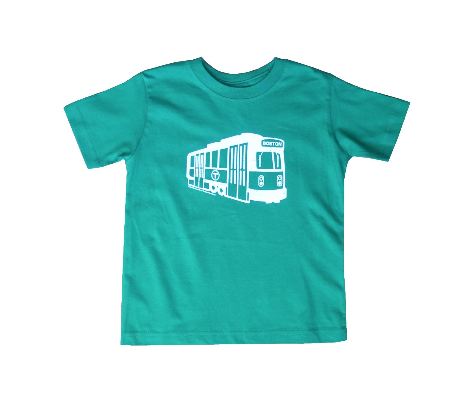 Youth Boston MBTA Green Line Subway Trolley T-Shirt - Green